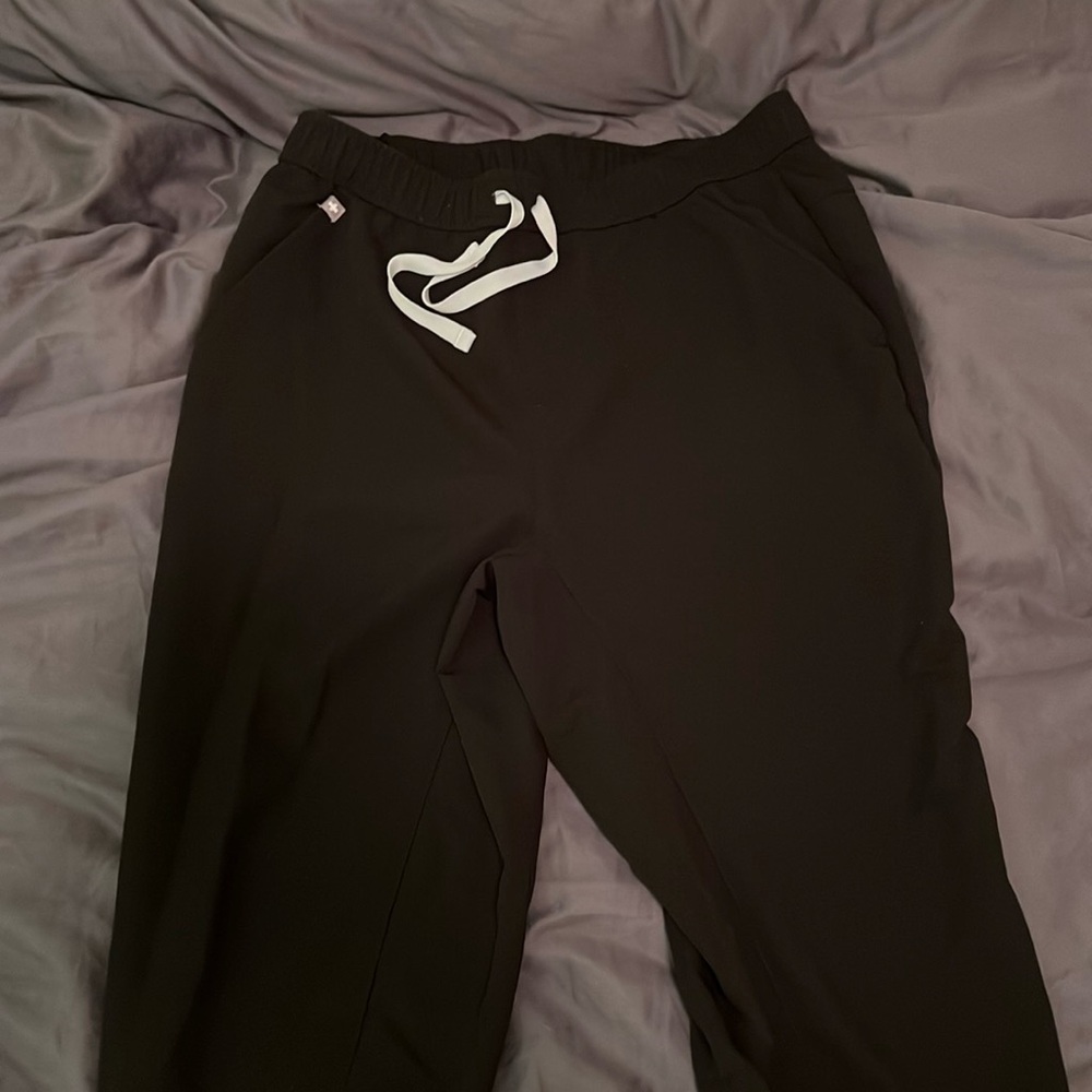 Figs men medium scrub bottom jogger pant black